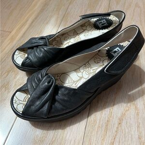 Fly London Yata Sandals Women Platform Shoes Wedge Heel Eu 38